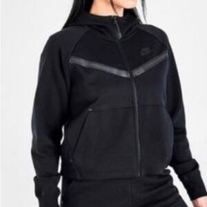 Nike Tech Fleece Black FZ Windrunner Hoodie Jacket DA2044-010 Sz 2X Women